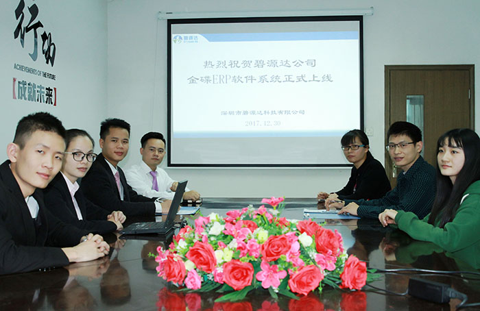 熱烈祝賀碧源達(dá) ERP 系統(tǒng)成功上線！